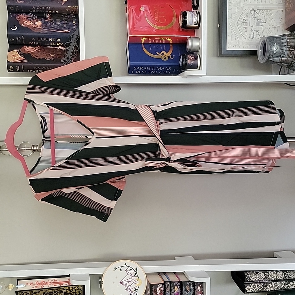 Striped Shorts Jumpsuit Shein